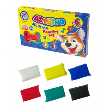Schulknete 6 Farben Astrino