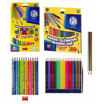 Zestaw kredek tęczowy ASTRA...