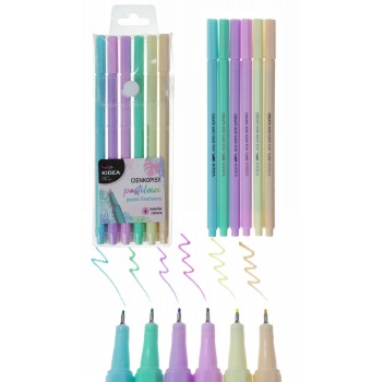 Pastellstifte, 6 Kidea-Farben