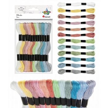 Mulina in 12 Pastellfarben,...