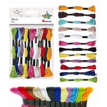 12 colors mulina 8m each...