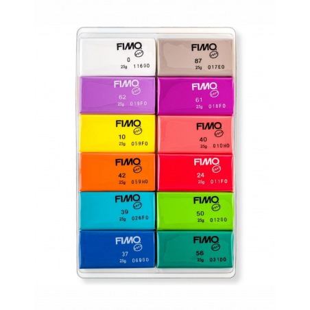 Set of thermosetting mass FIMO SOFT colors Brilliant 12x25g Staedtler