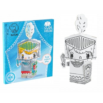 Coloring page CUBE HEAD...