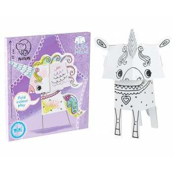 Coloring page CUBE HEAD...