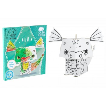 Coloring page CUBE HEAD...