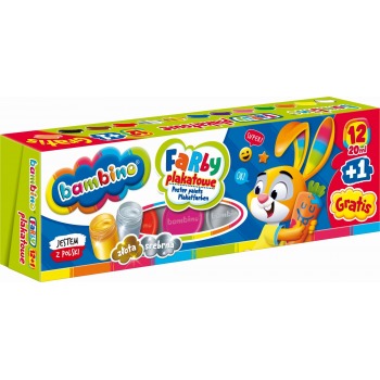 Farby plakatowe 12 kolorów...