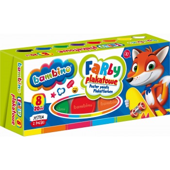 Plakatfarben 8 Farben 20 ml...