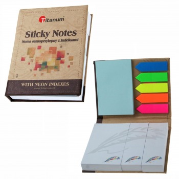 Self-adhesive notebook with...