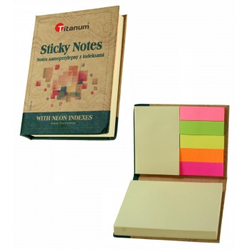 Self-adhesive notebook with...
