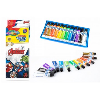 Tempera paints in tubes of...