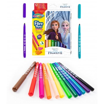 12 color markers Frozen II...