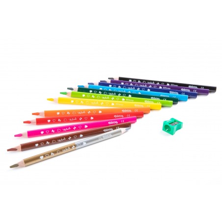 Jumbo triangular crayons 13 colors Minnie Colorino