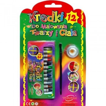 Kredki do twarzy 12 kolorów...