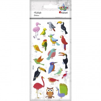 3D Birds Stickers Titanum...