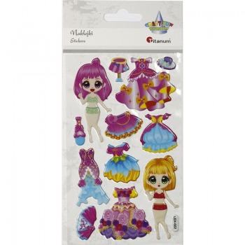 3D doll stickers and...