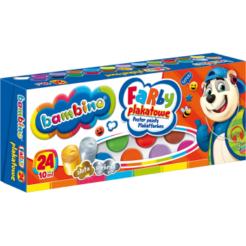 Farby plakatowe 24 kolory...