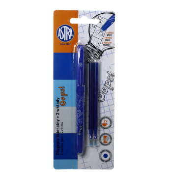 Erasable pen Oops blue + 2...