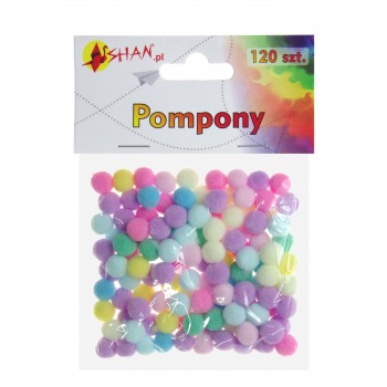 Color pompoms pastel mix...