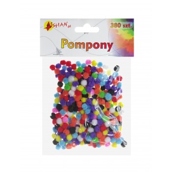 Pompony kolorowe mix...