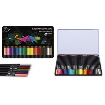 Triangular crayons in a...