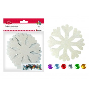 Schaum-Schneeflocken-Dekora...