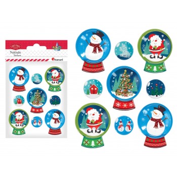 Weihnachtsaufkleber 3D...