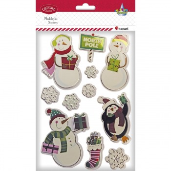 Christmas foil stickers...