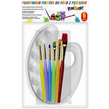 Set Farbpalette und Pinsel...