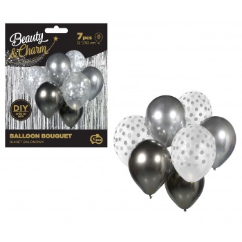 B&C Ballonstrauß Silber...