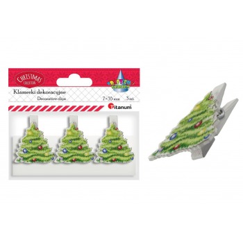 Dekorative Holzclips...