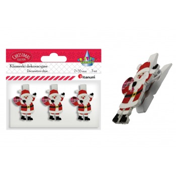 Dekorative Holzclips...