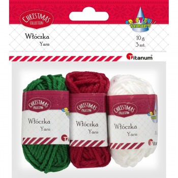 Yarn 3x10g Christmas colors...
