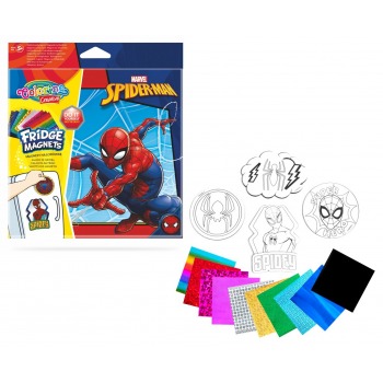 Magnet Spiderman, decoration frigo, recyclage comics, aimant