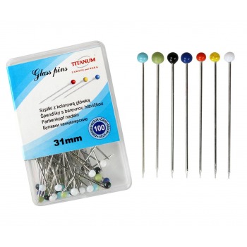 Pins with a colored head 31...