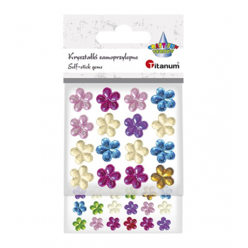 Self-adhesive crystals...