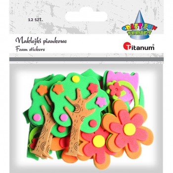 Foam tree flowers stickers,...