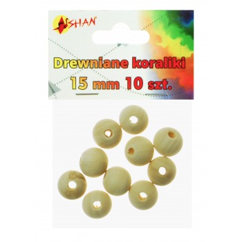 Drewniane koraliki 15mm...