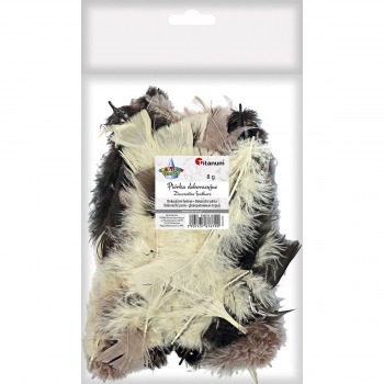 Piórka dekoracyjne 8g mix 4...