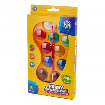 Farby akwarelowe 30mm 12...