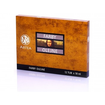 Farby olejne 12 szt 18ml...