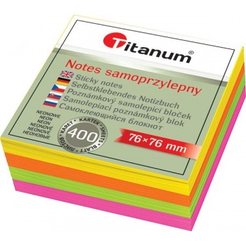 Adhesive NEON cube 76x76 mm...
