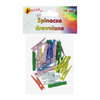 Farbclips Holzclips 4,5 cm...