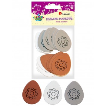 Foam stickers Eggs 45 mm 16...