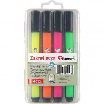 4 triangular highlighters...