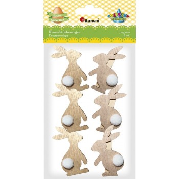 Wooden clips for bunnies 6...