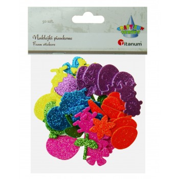 Foam stickers glitter...