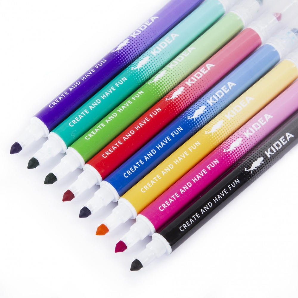 Two-color markers, 16 Kidea colors