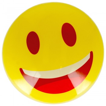 Rubber ball yellow Smiley...