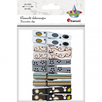 Decorative clips, mix of...