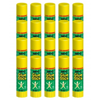 Glue stick 15g Amos BOX 20 pcs